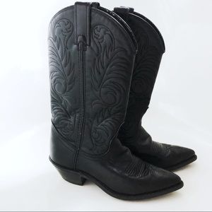 ACME Cowboy Boots Black Size 5 Boots